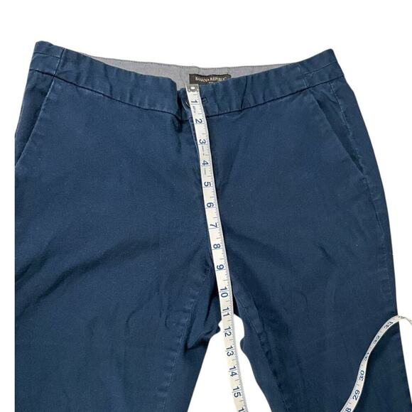 Banana Republic Hampton Fit Petite Size 8P Stretchy 97% Cotton 3% Elasthane Blue - Picture 8 of 8